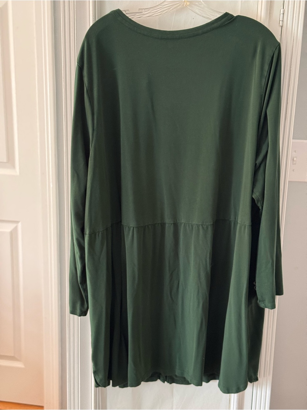 J. Jill Wearever Green Button-Front Long Sleeve Tunic Dress and Tank Size 3X - Picture 3 of 7